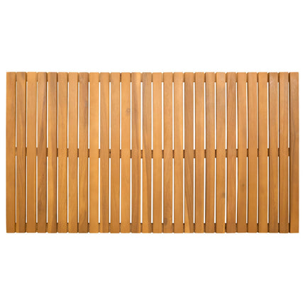 Badmatta Enfärgad Brun 100 x 55 cm Massivt Akaciaträ