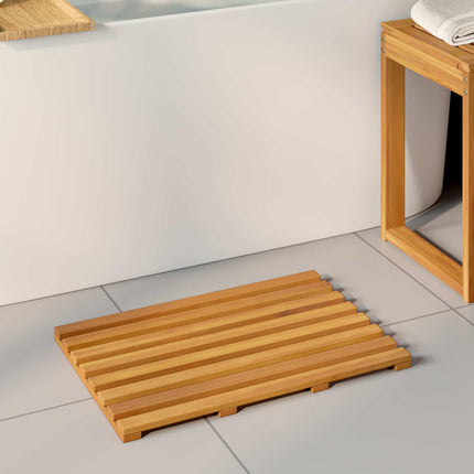 Badmatta Enfärgad Brun 56 x 37 x 2,5 cm trä