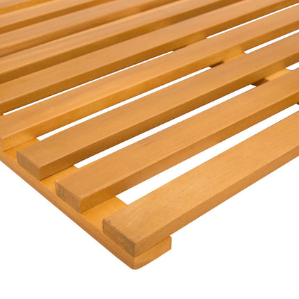 Badmatta Enfärgad Brun 100 x 53 x 2,5 cm trä