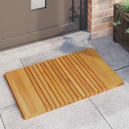 Badmatta Enfärgad Brun 81 x 50 cm Massivt Akaciaträ