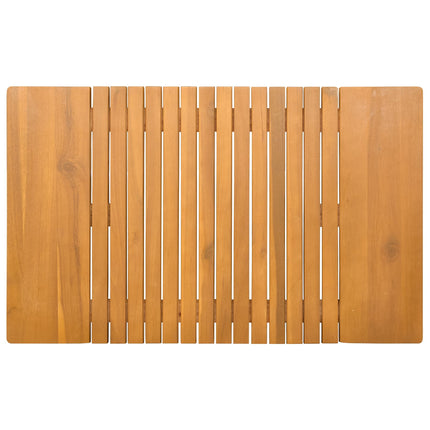 Badmatta Enfärgad Brun 81 x 50 cm Massivt Akaciaträ