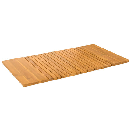 Badmatta Enfärgad Brun 100 x 55 cm Massivt Akaciaträ