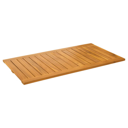 Badmatta Enfärgad Brun 100 x 55 cm Massivt Akaciaträ