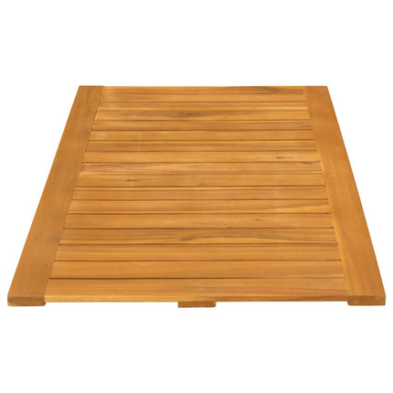 Badmatta Enfärgad Brun 100 x 55 cm Massivt Akaciaträ
