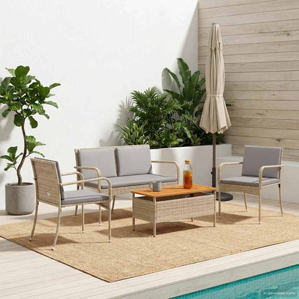 Trädgårdset Beige konstrotting