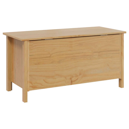 Förvaringslåda HILL Honung brun 90 x 40 x 45 cm Massivt furu