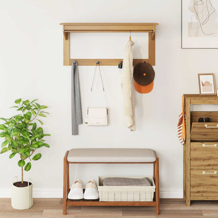 Klädhängare HILL Honung brun 90 x 35 x 41.5 cm Massivt furu