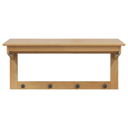 Klädhängare HILL Honung brun 90 x 35 x 41.5 cm Massivt furu