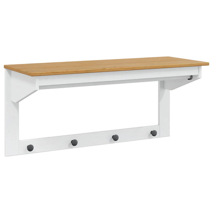 Klädhängare HILL Vit och honung brun 90 x 35 x 41.5 cm