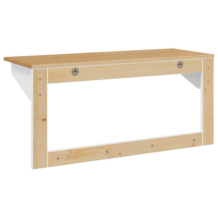 Klädhängare HILL Vit och honung brun 90 x 35 x 41.5 cm