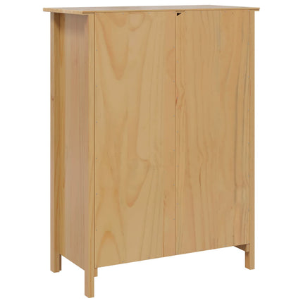 Vinskåp HILL Honung brun 79,5 x 40 x 107,5 cm Massiv furu