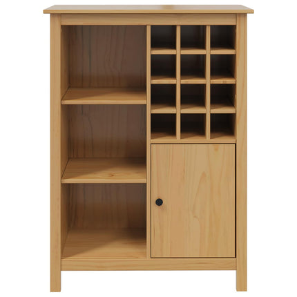 Vinskåp HILL Honung brun 79,5 x 40 x 107,5 cm Massiv furu