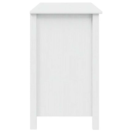 Skrivbord med Lådor HILL Vit 100 x 45 x 74 cm Massivt furu