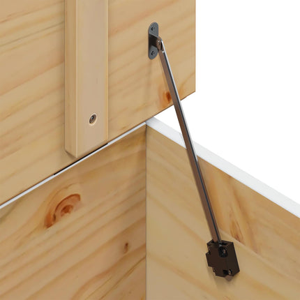 Kaffeebord HILL Vit och honung brun 79,5 x 79,5 x 49 cm