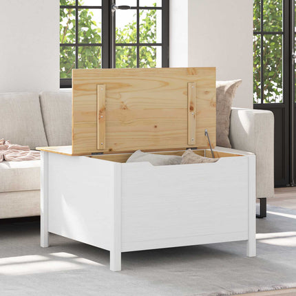 Kaffeebord HILL Vit och honung brun 79,5 x 79,5 x 49 cm