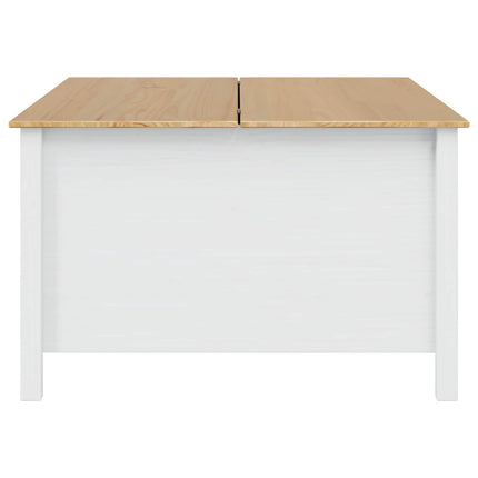 Kaffeebord HILL Vit och honung brun 79,5 x 79,5 x 49 cm