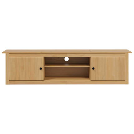 TV-ställ HILL Honung brun 158 x 40 x 39.5 cm Massivt furu