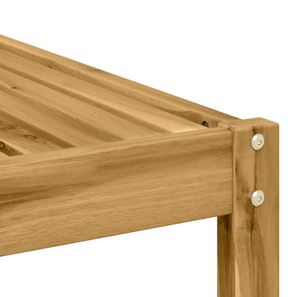 Utomhusbord Massivt Akaciaträ Vit 59 x 59 x 37 cm