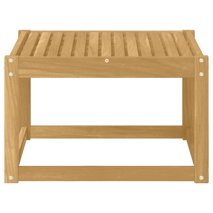 Utomhusbord Massivt Akaciaträ Vit 59 x 59 x 37 cm
