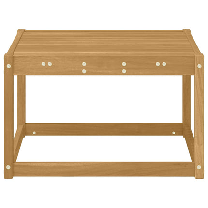 Utomhusbord Massivt Akaciaträ Vit 59 x 59 x 37 cm