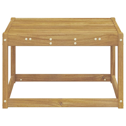 Utomhus Hocker Massivt Akaciaträ Vit 59 x 59 x 37 cm