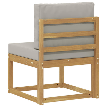 Utomhussoffset Vit och ljusgrå 59 x 63 x 73 cm