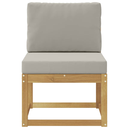Utomhussoffset Vit och ljusgrå 59 x 63 x 73 cm