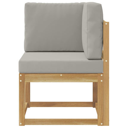 Utomhussoffset Vit och ljusgrå 51 x 54 x 73 cm