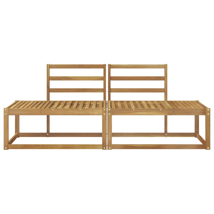Modulsoffa utomhus 2 Stycke Vit 182,5 x 63 x 73 cm