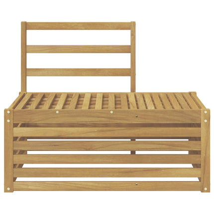 Utomhussoffset Vit 91 x 63 x 73 cm Massivt Akaciaträ