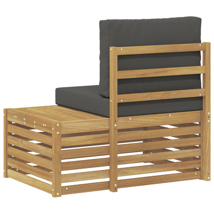 Utomhus modulsoffa Vit 91 x 63 x 73 cm Massivt Akaciaträ