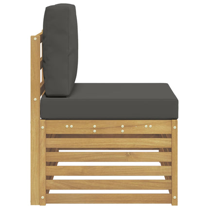 Utomhus modulsoffa Vit 91 x 63 x 73 cm Massivt Akaciaträ