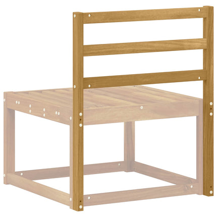 Ryggstöd Modul Vit 59 x 4 x 73 cm Massivt Akaciaträ