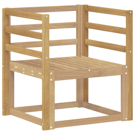 Armstöd Moduler 2 pcs Vit 59 x 4 x 73 cm Massivt Akaciaträ