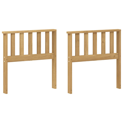 Armstödmodul 2 pcs Vit 60 x 6 x 61 cm Massivt Akaciaträ
