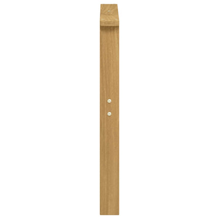 Armstödmodul 2 pcs Vit 60 x 6 x 61 cm Massivt Akaciaträ
