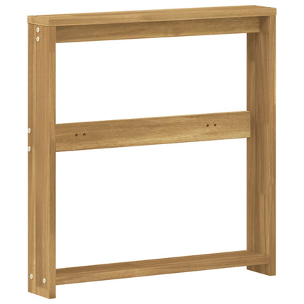 Armstödmodul 2 pcs Vit 58,5 x 10 x 61 cm Massivt Akaciaträ