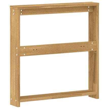 Armstödmodul 2 pcs Vit 58,5 x 10 x 61 cm Massivt Akaciaträ