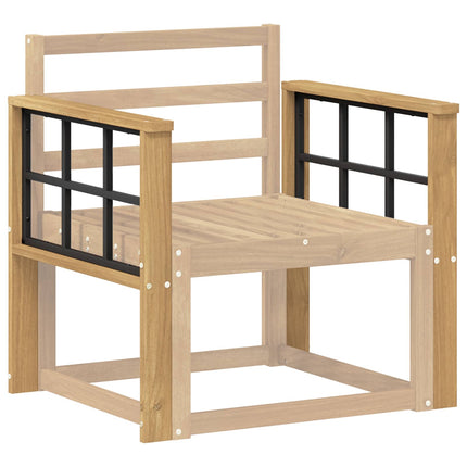 Armstödmodul 2 pcs Vit 60 x 6 x 61 cm Massivt Akaciaträ