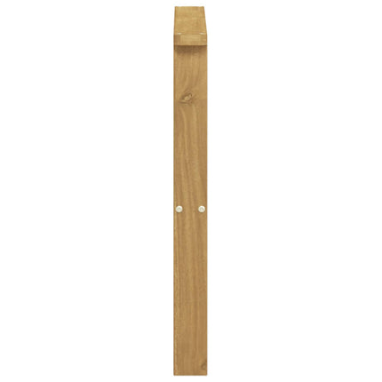 Armstödmodul 2 pcs Vit 60 x 6 x 61 cm Massivt Akaciaträ