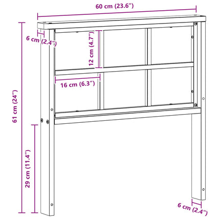 Armstödmodul 2 pcs Vit 60 x 6 x 61 cm Massivt Akaciaträ