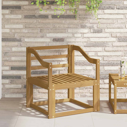 Armstöd Moduler 2 pcs Vit 59 x 4 x 73 cm Massivt Akaciaträ