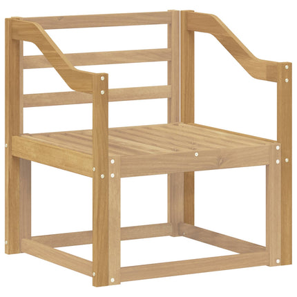 Armstöd Moduler 2 pcs Vit 59 x 4 x 73 cm Massivt Akaciaträ