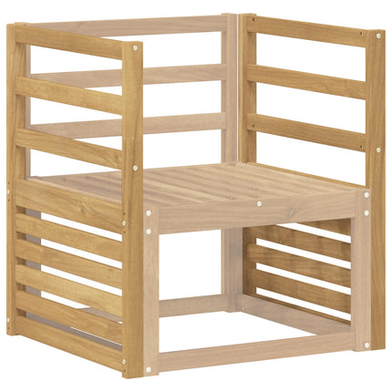 Armstödmodul 2 pcs Vit 59 x 4 x 73 cm Massivt Akaciaträ