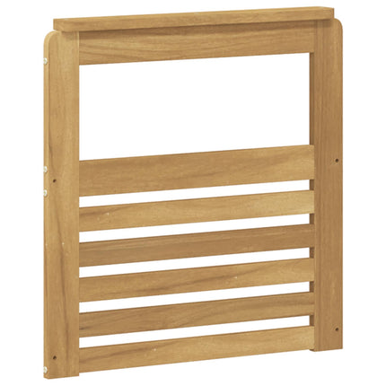 Armstödmodul 2 pcs Vit 59 x 6 x 61 cm Massivt Akaciaträ