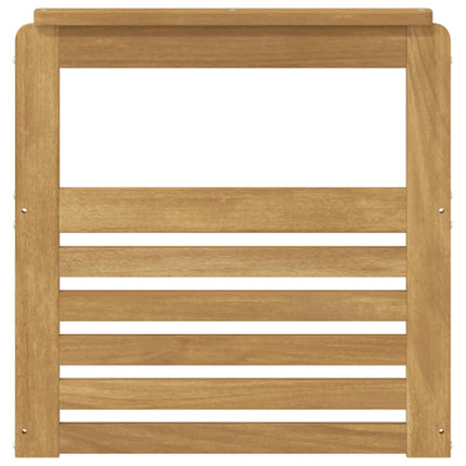 Armstödmodul 2 pcs Vit 59 x 6 x 61 cm Massivt Akaciaträ