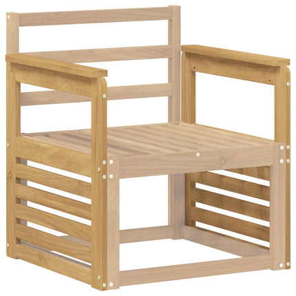 Armstödmodul 2 pcs Vit 59 x 6 x 61 cm Massivt Akaciaträ