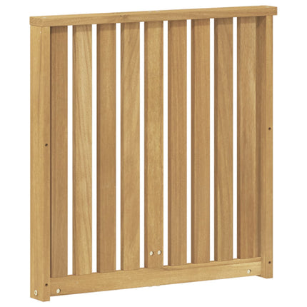 Armstödmodul 2 pcs Vit 60 x 6 x 61 cm Massivt Akaciaträ