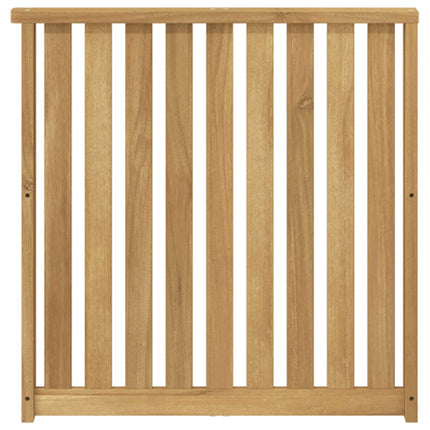 Armstödmodul 2 pcs Vit 60 x 6 x 61 cm Massivt Akaciaträ