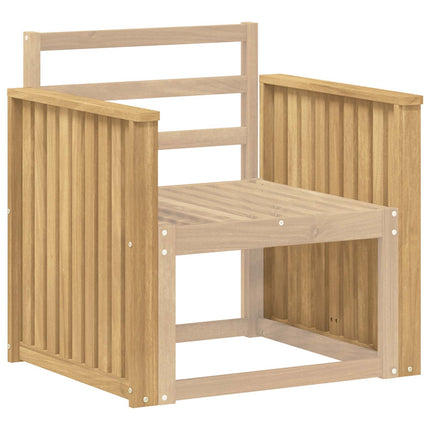 Armstödmodul 2 pcs Vit 60 x 6 x 61 cm Massivt Akaciaträ